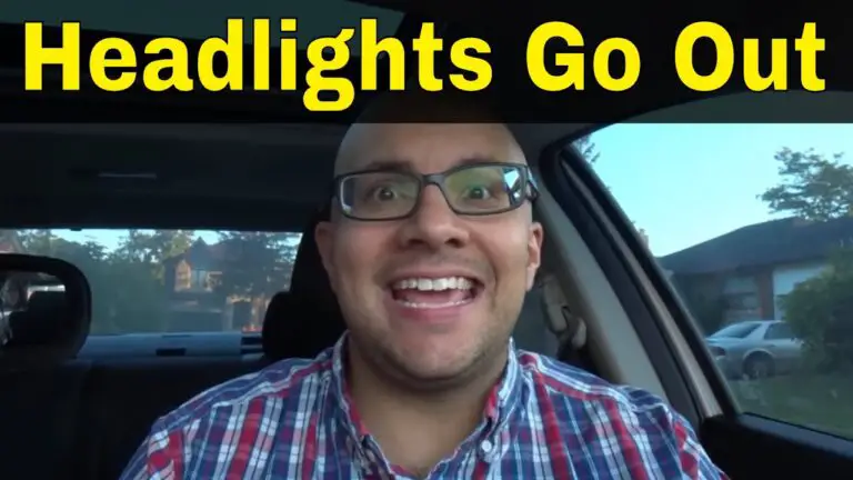 What Should You Do If Your Headlights Suddenly Go Out