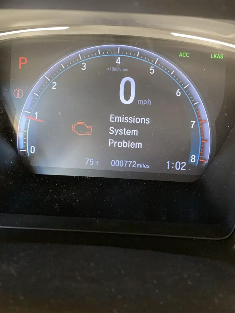 Honda Emissions System Problem