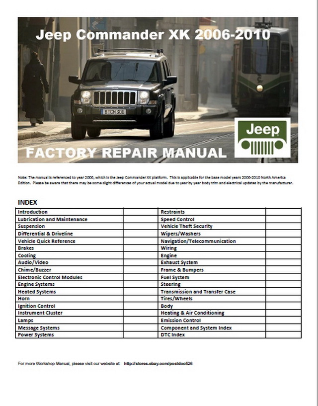 2006 Jeep Commander Troubleshooting