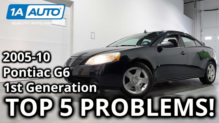 2006 Pontiac G6 Troubleshooting