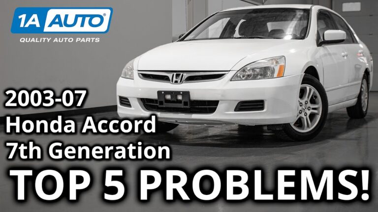 2007 Honda Accord Troubleshooting