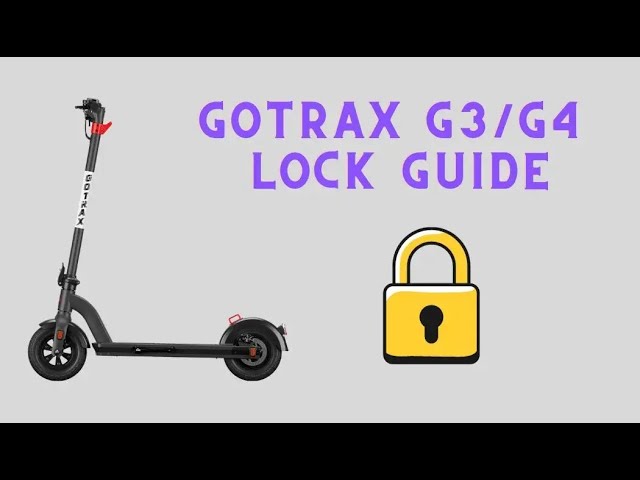 How to Reset Gotrax G3 G4 Lock