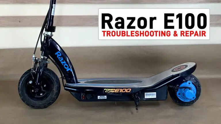 Razor E Scooter Not Working