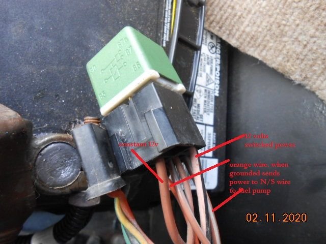 No Power from Ecm to Fuel Pump Relay