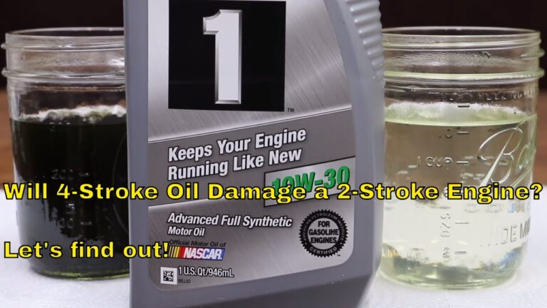 Put 2 Stroke Oil in a 4 Stroke Engine