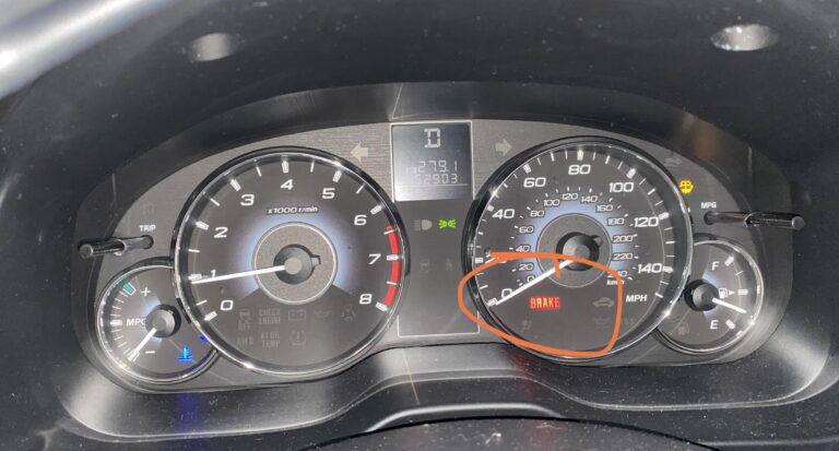 Brake Light on Dashboard Goes on And off