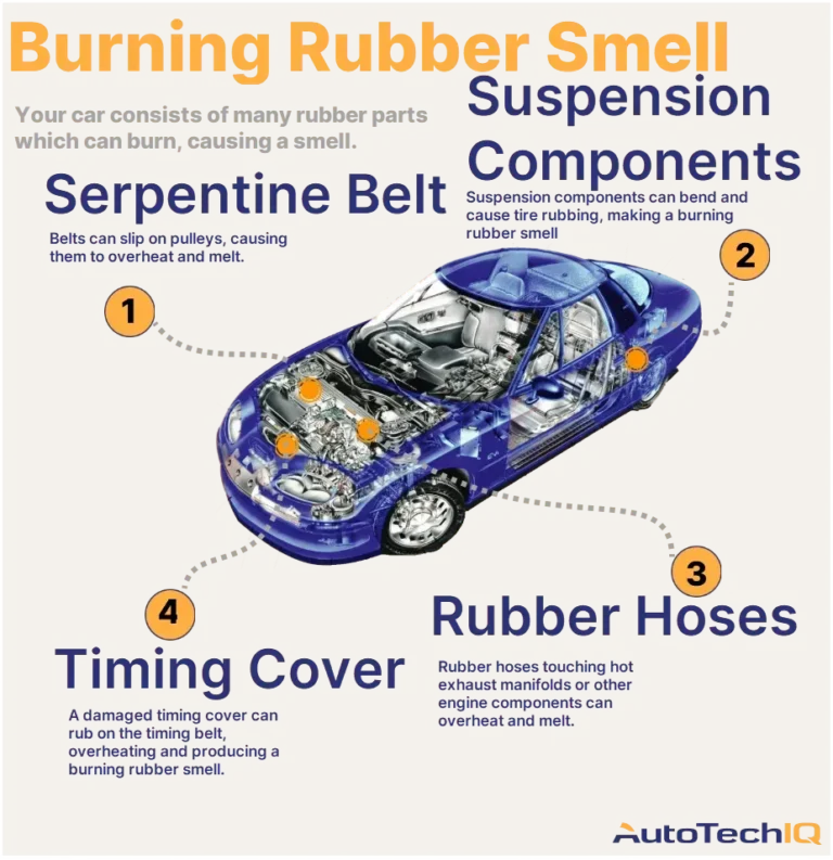 Burning Rubber Smell from Car