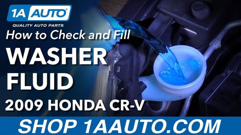 Check Fill Washer Fluid