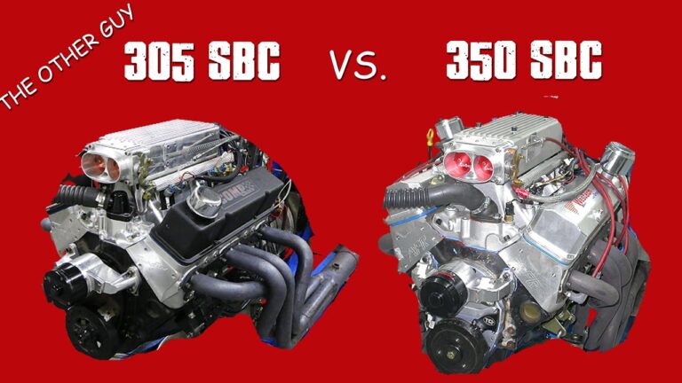 Difference between 305 And 350 Engine