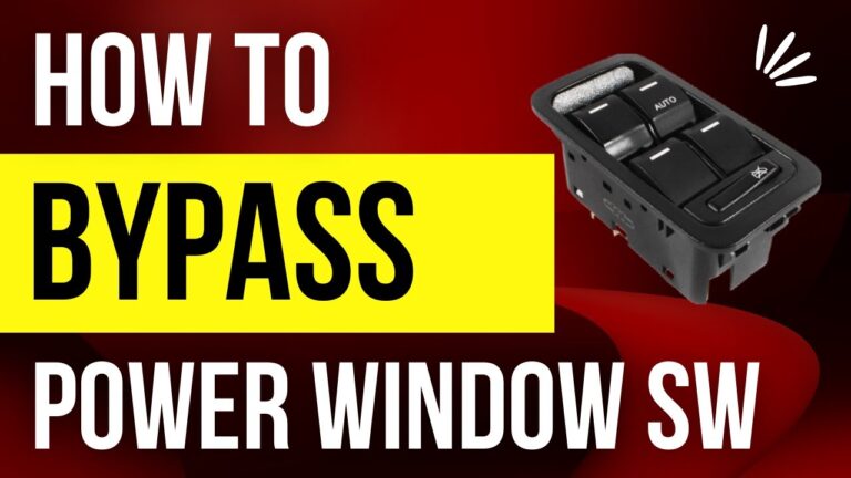 How to Bypass Power Window Switch