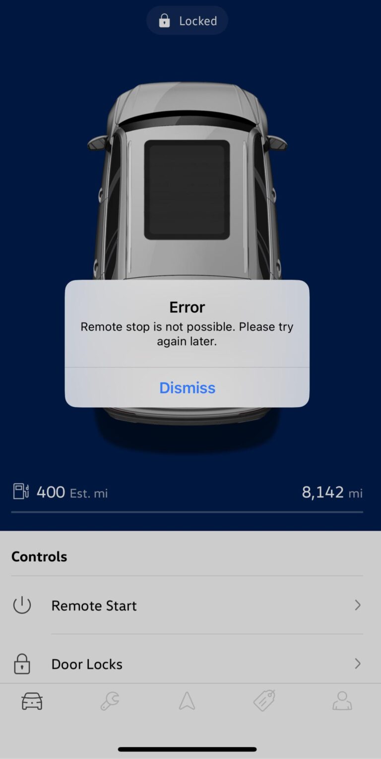 Volkswagen Tiguan Remote Start Not Working