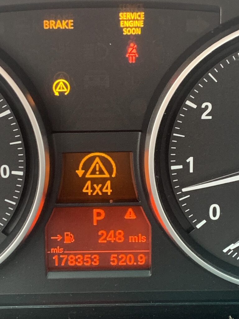 Bmw 4X4 Warning Light