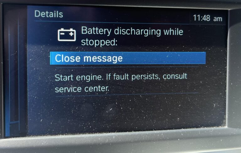 Bmw Battery Discharging While Stopped