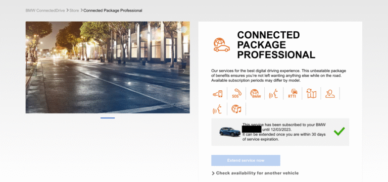 Bmw Connected Package Pro