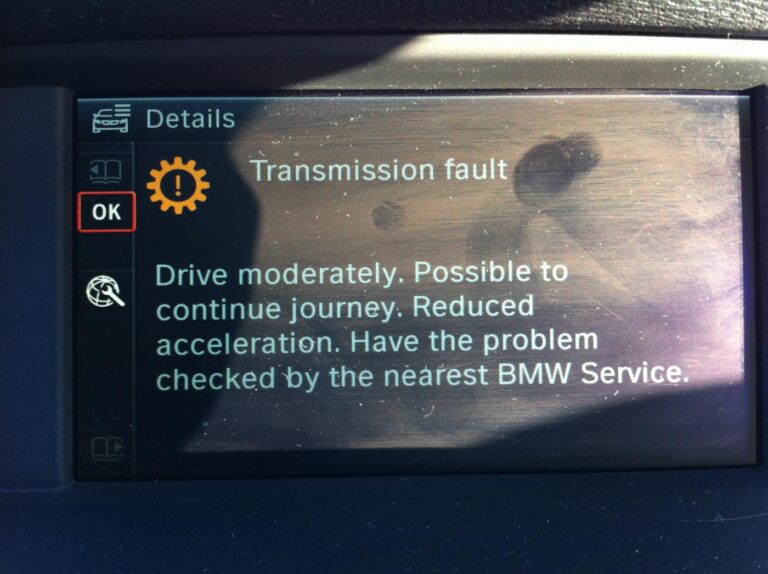 Bmw Transmission Fault