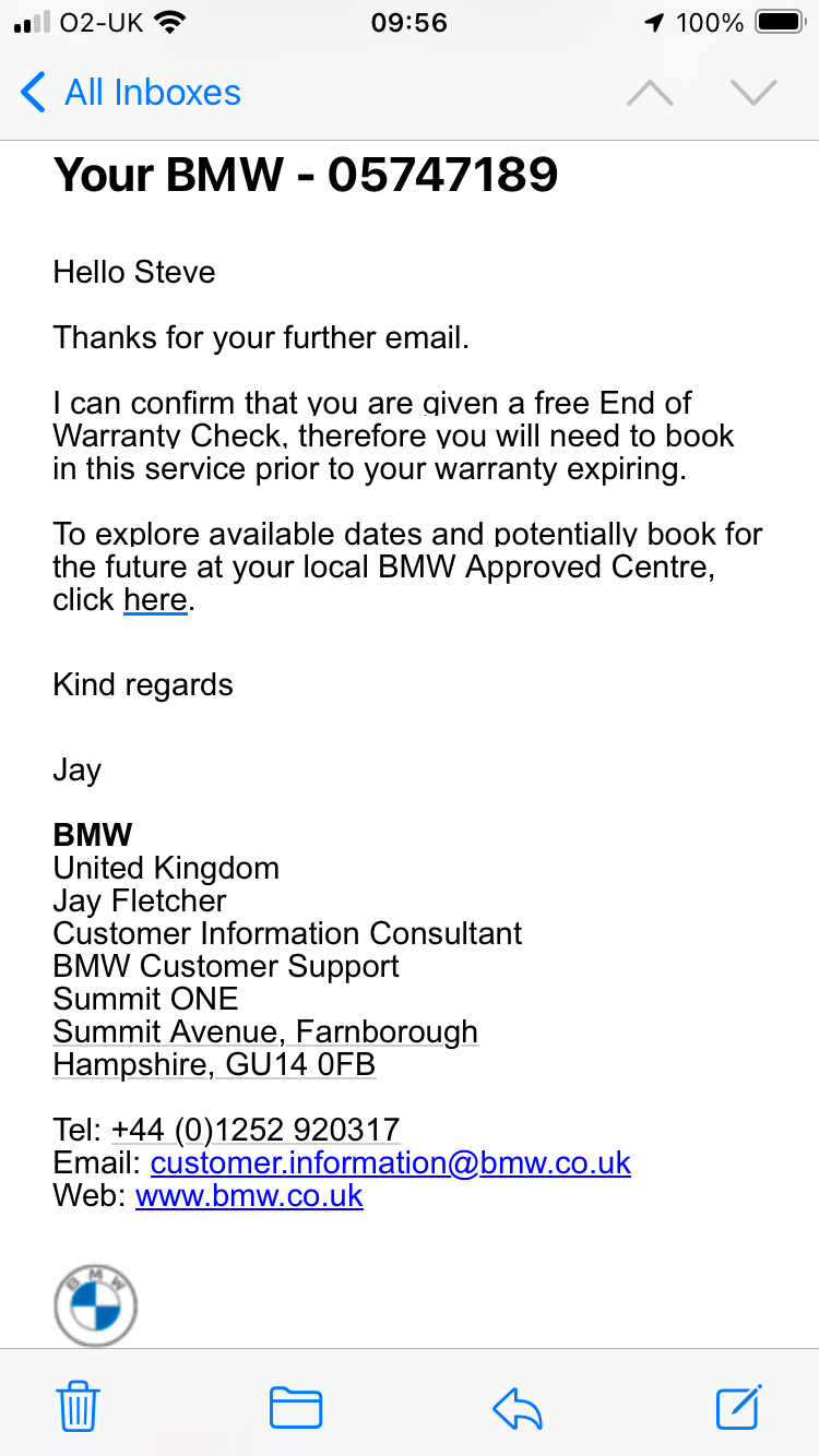 Bmw Warranty Check
