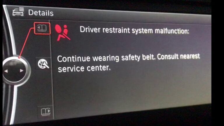 Restraint System Malfunction in Bmw