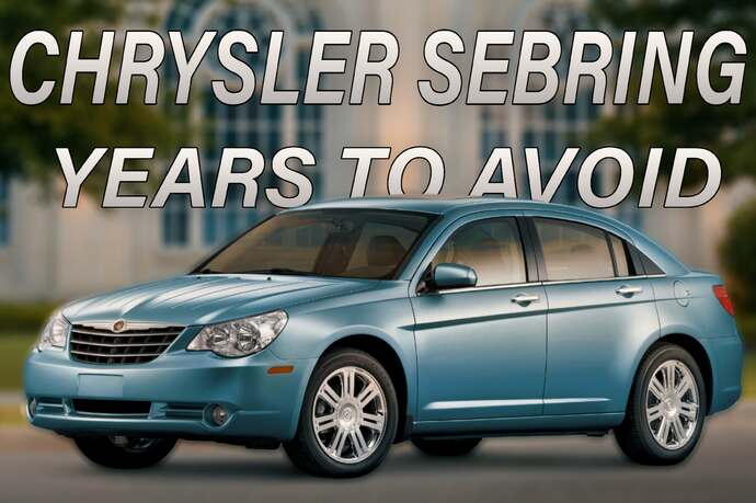 Chrysler Sebring Years to Avoid