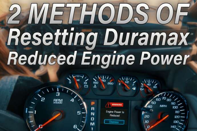 Duramax Reduced Engine Power Reset
