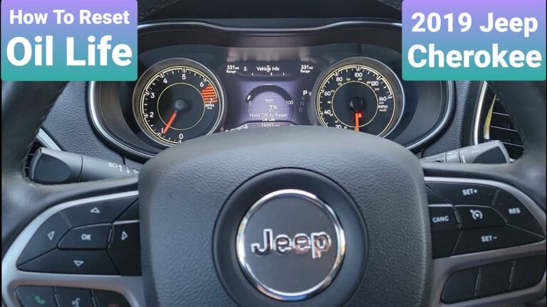 How to Reset Oil Life on Jeep Cherokee