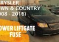 Chrysler Town And Country Power Liftgate Problems
