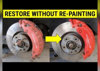 Clean Painted Brake Calipers