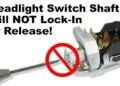 Headlight Switch Knob Removal