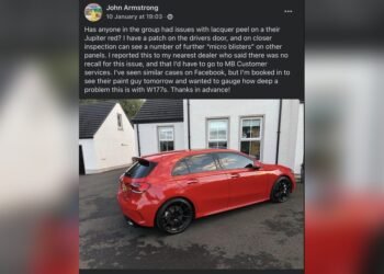 Mercedes Jupiter Red Paint Problems