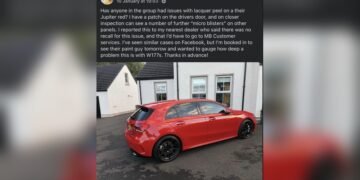 Mercedes Jupiter Red Paint Problems