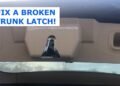 Mercedes Trunk Latch Problems