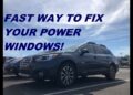 Subaru Outback Window Stuck down