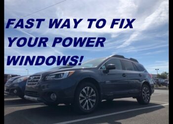 Subaru Outback Window Stuck down