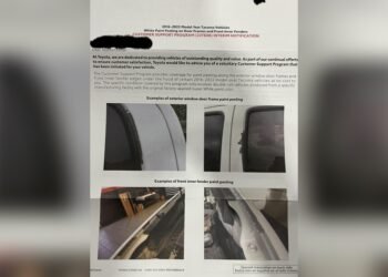 Toyota White Paint Recall